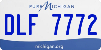 MI license plate DLF7772