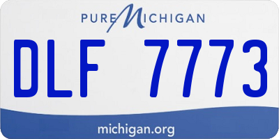 MI license plate DLF7773