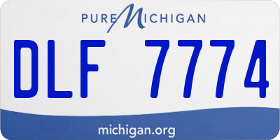MI license plate DLF7774