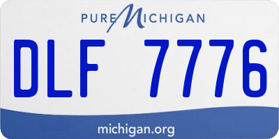 MI license plate DLF7776