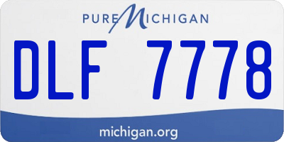 MI license plate DLF7778