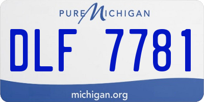MI license plate DLF7781