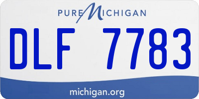 MI license plate DLF7783