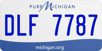 MI license plate DLF7787
