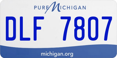 MI license plate DLF7807