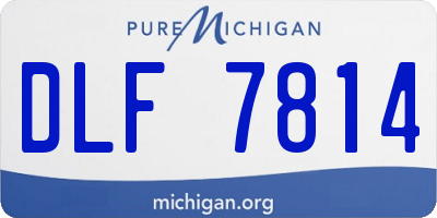 MI license plate DLF7814