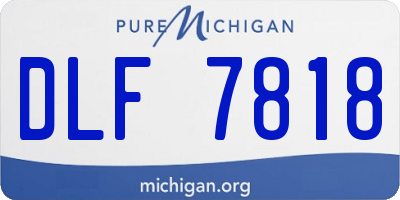 MI license plate DLF7818