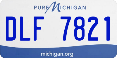 MI license plate DLF7821