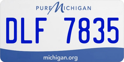 MI license plate DLF7835
