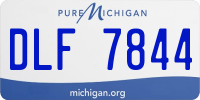 MI license plate DLF7844