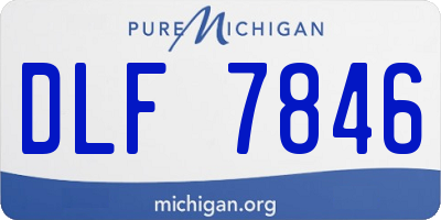 MI license plate DLF7846