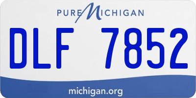 MI license plate DLF7852
