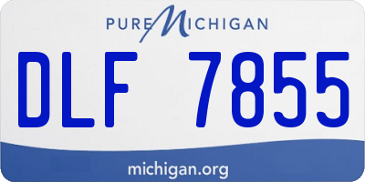 MI license plate DLF7855