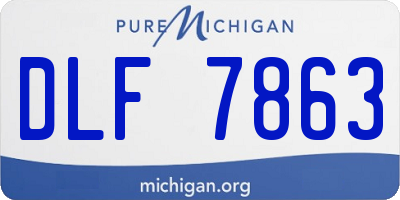 MI license plate DLF7863