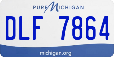 MI license plate DLF7864