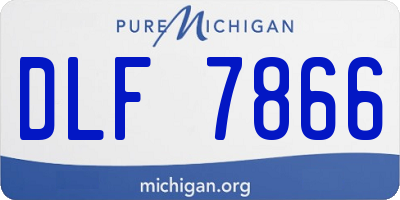 MI license plate DLF7866