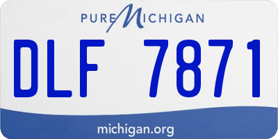MI license plate DLF7871