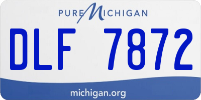 MI license plate DLF7872