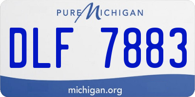 MI license plate DLF7883