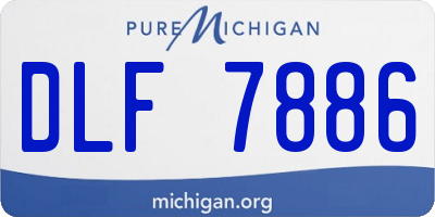 MI license plate DLF7886