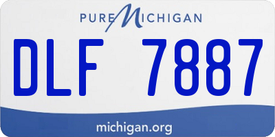 MI license plate DLF7887
