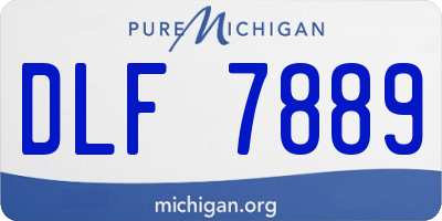MI license plate DLF7889