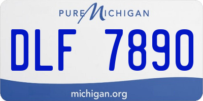 MI license plate DLF7890