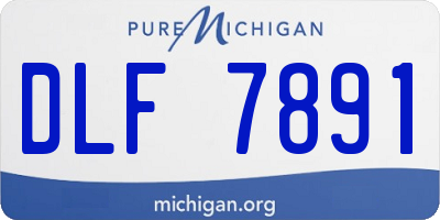 MI license plate DLF7891