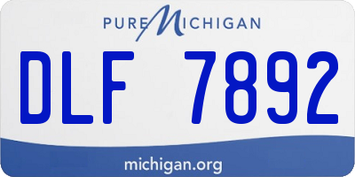 MI license plate DLF7892