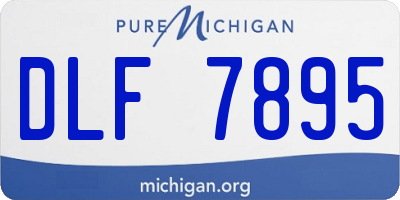 MI license plate DLF7895