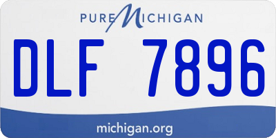 MI license plate DLF7896