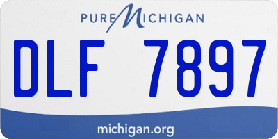 MI license plate DLF7897