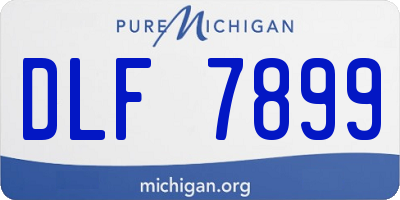 MI license plate DLF7899