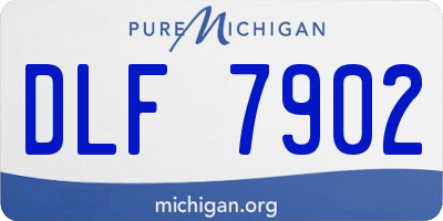 MI license plate DLF7902