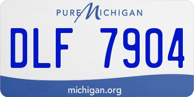 MI license plate DLF7904