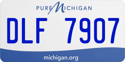 MI license plate DLF7907