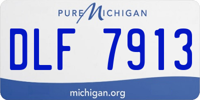 MI license plate DLF7913