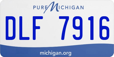 MI license plate DLF7916