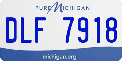 MI license plate DLF7918