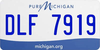 MI license plate DLF7919
