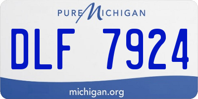 MI license plate DLF7924
