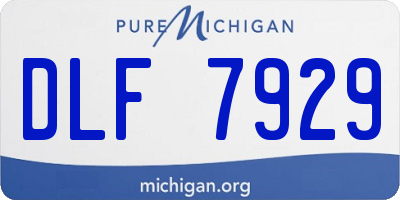 MI license plate DLF7929
