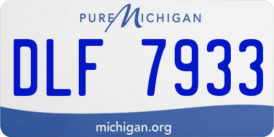 MI license plate DLF7933