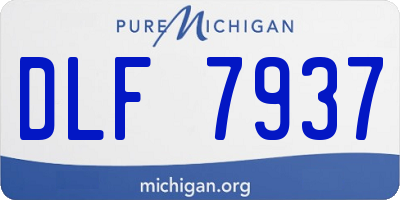 MI license plate DLF7937