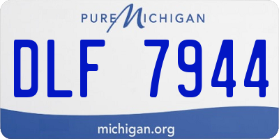 MI license plate DLF7944