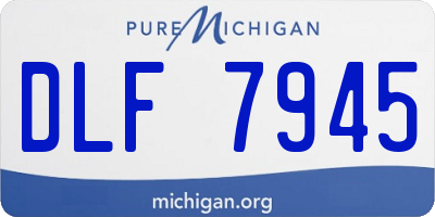 MI license plate DLF7945