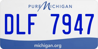 MI license plate DLF7947