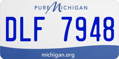 MI license plate DLF7948