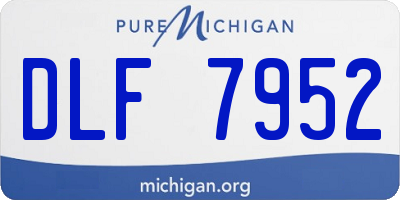 MI license plate DLF7952