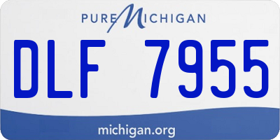 MI license plate DLF7955
